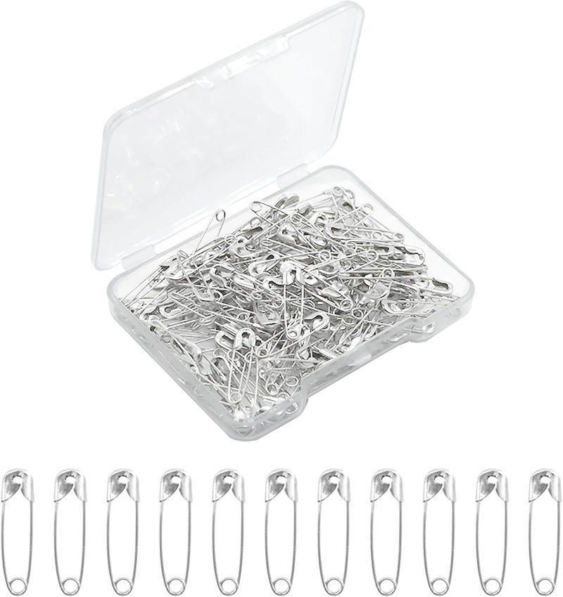keepsweat 120 Pcs Small Safety Pins Silvery,0.75Inch/19mm Silvery Safety Pins for Clothes Metal Tiny Clothes Pin Rust Resistant Mini Safety Pin for Art Crafting,Sewing,Jewelry Making - Image 1